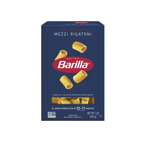 Vista 4 de Barilla, Mezzi Rigatoni Pasta, caja de 16 onzas (paquete de 3)
