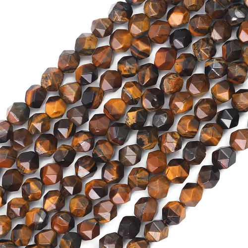 Vista 7 de BEADIA Cuentas redondas de facetas de piedra natural de amazonita de 6 mm para hacer joyas, tira de 36 cm