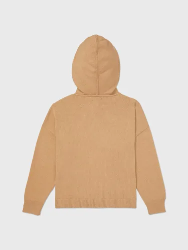Vista 2 de Tommy Hilfiger Suéter con capucha adaptable para mujer con cierre magnético