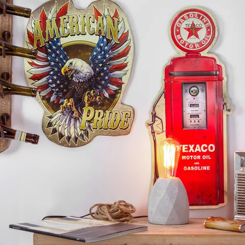 Vista 2 de American Art Decor Letrero de metal en relieve para pared, decoración de habitación para bar, cueva de hombre, garaje, sala de juegos y más
