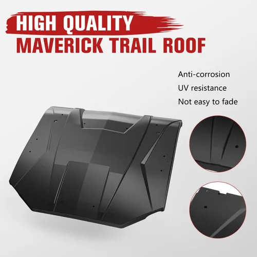 Vista 2 de Maverick Trail Sport Commander - 2 piezas combinadas de techo duro para Can-Am Maverick Sport/Trail 2018-2024, accesorios Can-Am Commander