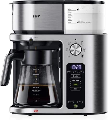 Vista 7 de Braun KF6050WH BrewSense - Cafetera de goteo, color blanco