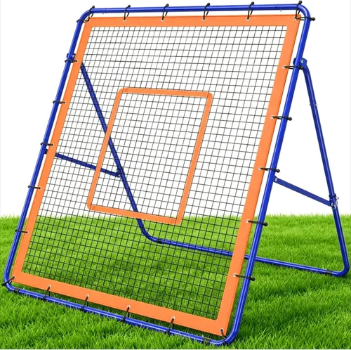 Vista 9 de KingDolly Heavy-Duty Baseball Rebounder Net 4x4.5FT, Foldable Design, Pitch Back Net with 10 Adjustable Angles for Solo Practice, Baseball Bounce