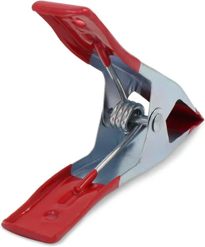 Vista 4 de ESUMIC® Abrazaderas de resorte de metal A de 4 x 6 pulgadas, abrazaderas de resorte de metal de alta resistencia, soporte de agarre con punta Rojo