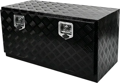 Vista 11 de Caja de herramientas de aluminio de 36 pulgadas, caja de herramientas de 5 bares, caja de herramientas de almacenamiento Orgainzer con pestillo