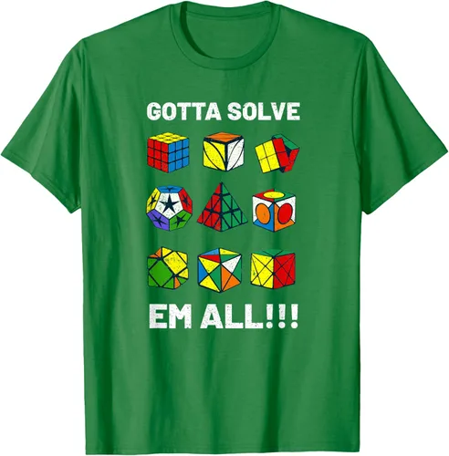 Vista 5 de Camiseta competitiva Puzzle Cube Gotta Solve Em All Speed Cubing