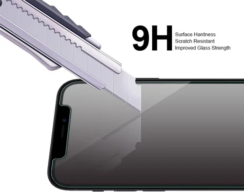 Vista 4 de Supershieldz Protector de pantalla de vidrio templado diseñado para iPhone 12 Mini (5.4 pulgadas), antiarañazos, sin burbujas