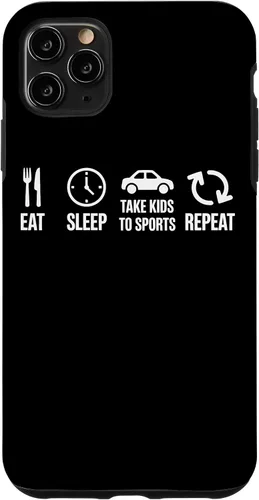 Vista 12 de Eat Sleep Take Kids to Sports Repeat Youth Athlete Parent Case for iPhone 17