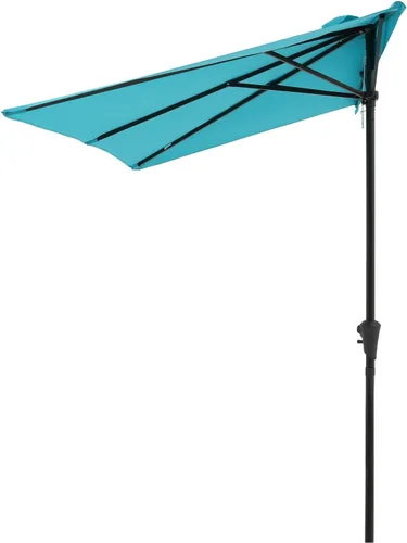 Vista 13 de COBANA - Sombrilla rectangular para patio al aire libre, 7.5 x 4 pies, color verde oscuro Balcón, Jardín, Cubierta