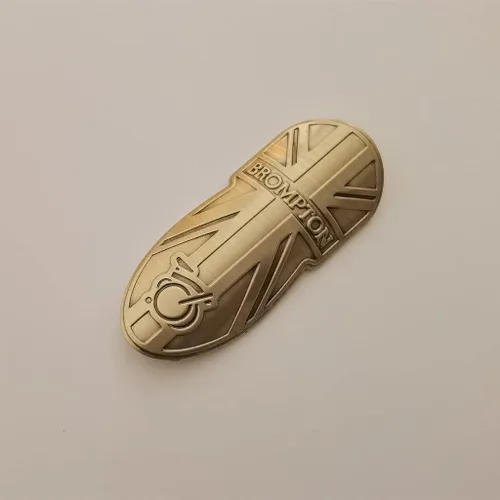 Vista 2 de Brom-ptons - Calcomanías de aluminio para cabeza de bicicleta, calcomanías para BMX, marco frontal de bicicleta, accesorios de ciclismo de vapor