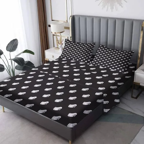 Vista 10 de Juego de sábanas de fantasma tamaño individual, sábanas de microfibra suave y bolsillo profundo, sábanas y fundas de almohada estampadas sin