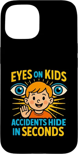 Vista 6 de Eyes on Kids Child Safety Gift for Moms, Granny, Grandad Case for iPhone 16