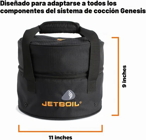 Vista 2 de Jetboil Genesis Basecamp - Bolsa de almacenamiento para sistema de cocina y estufa de camping