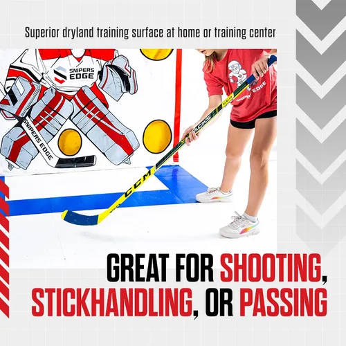 Vista 3 de Snipers Edge Hockey - Azulejos de hockey Drlyand Slick, para entrenamiento de hockey, accesorios de hockey para interiores y exteriores