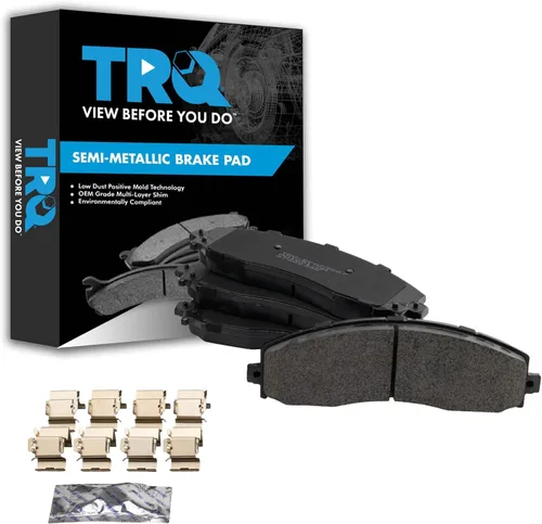 Vista 116 de TRQ Pastillas de freno delanteras semi metálicas compatibles con Ford Expedition 2018-2021 F-150 2018-2020 Lincoln Navigator 2018-2022