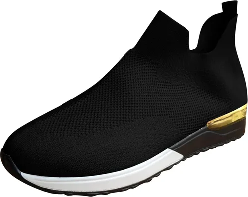 Vista 2 de Xudanell Tenis de correr para mujer, sin cordones, tenis de ejercicio para mujer