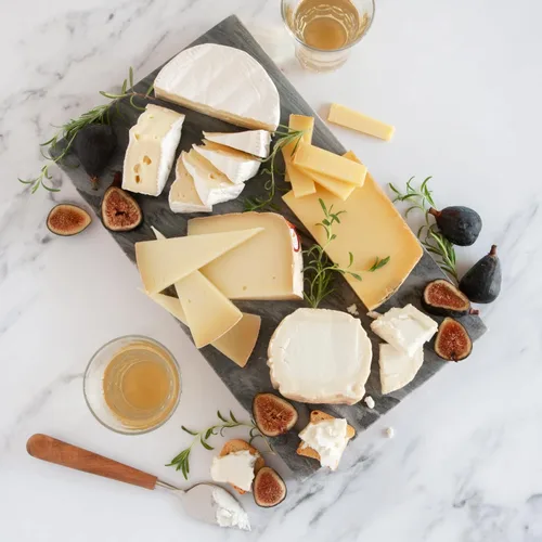Vista 2 de igourmet Surtido de queso francés (27 onzas) Incluye queso de cabra francés, queso camembert, queso Comte y el delicioso queso Ossau-Iraty