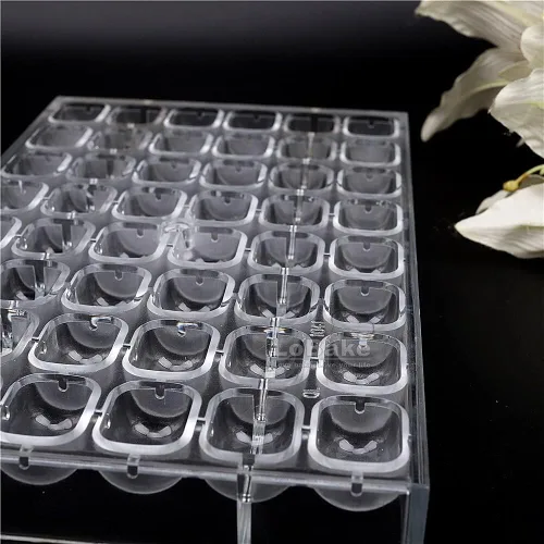 Vista 5 de 48 cavidades rectángulo cubo píldoras forma de policarbonato duro plástico chocolate molde caramelo hielo moldes Sugarcraft moldes DIY hornear