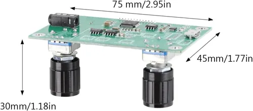 Vista 7 de Módulo receptor FM digital Tiiyee, módulo receptor de radio 76MHz a 108MHz DC 3V to 5V Stereo Adjustable Frequency Modulation Wireless for Receive