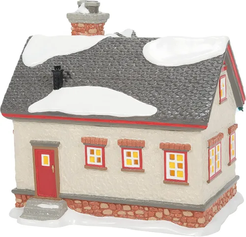 Vista 3 de Department 56 Ceramic Snow Village The Peanuts House Lit - Juego de construcción y accesorios, 7.44 pulgadas, multicolor