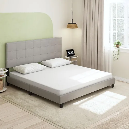 Vista 16 de Furinno Tidur - Colchón de espuma viscoelástica de gel refrescante, 5 pulgadas, individual, color blanco