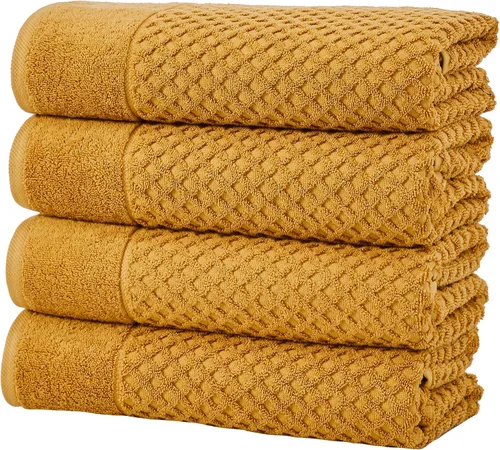 Vista 67 de Great Bay Home - Toallas de mano 100% algodón blanco, 6 toallas de baño suaves para manos, altamente absorbentes y de secado rápido, colección 01
