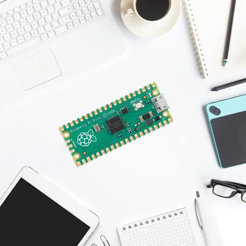 Vista 2 de 2 piezas de placa de desarrollo Raspberry Pi Pico, microcontrolador Raspberry Pi RP2040 de doble núcleo ARM Cortex M0+, funcionando hasta 133 MHz