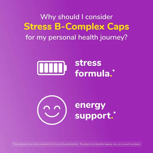 Vista 5 de Twinlab Stress B-Complex Caps - Suplemento de apoyo energético con cápsulas de vitamina B12 y B6-250
