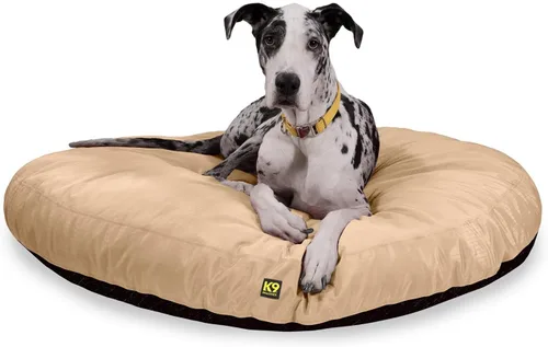 Vista 20 de K9 Ballistics Cama redonda resistente para perros, funda extraíble, lavable, duradera y resistente al agua para interiores y exteriores, pequeña