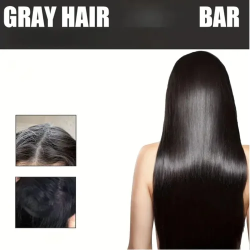 Vista 5 de Jabón para oscurecer el cabello, jabón para el cabello negro con extracto de carbón, raíz de ginseng y semilla de sésamo para suavidad y resplandor