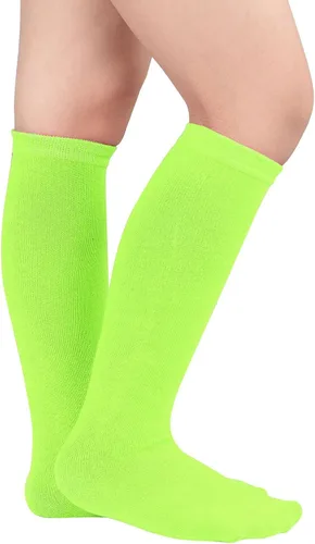 Vista 8 de Century Star Calcetines de fútbol de algodón para niños y jóvenes, calcetines de tubo suave, hasta la rodilla, calcetines deportivos largos
