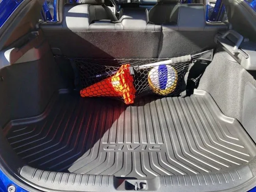 Vista 7 de Red de carga organizadora de maletero para Honda Civic 2017-2026 – Red de carga estilo sobre para Hatchback – Organizador de maletero de coche