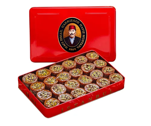 Vista 58 de Hafiz Mustafa 1864 Istanbul Baklava - Caja de pastelería - Bocadillos de postre de Baklava horneados hechos de hojas de masa filo fresca, pistacho