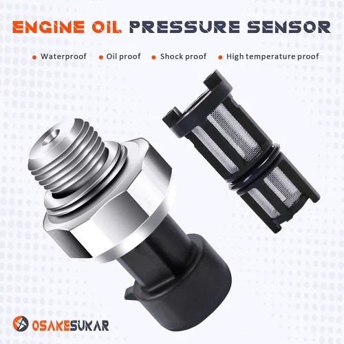 Vista 7 de Sensor de presión de aceite de motor compatible con Chevy Silverado 1500 2500 3500 2003-2008, Suburban, Yukon, Avalanche, Impala, Tahoe, GMC