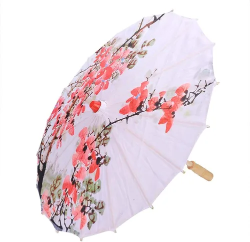 Vista 7 de Agatige Sombrilla de papel engrasado, sombrilla de tela de seda impresa chinojaponés, sombrilla para fotografía, disfraces de cosplay, decoración