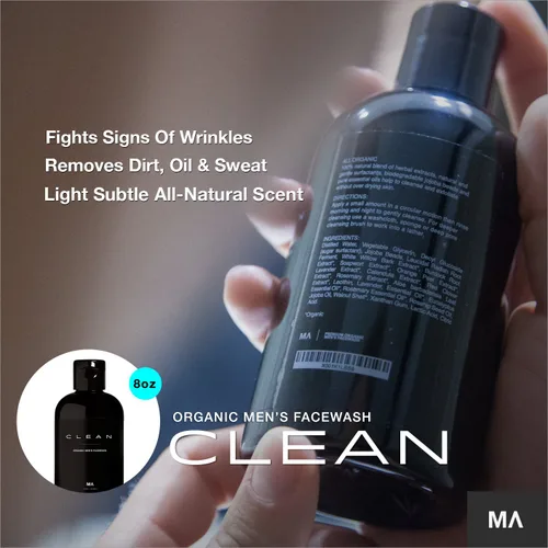 Vista 7 de MINAMUL Lavado facial para hombre – Exfoliante orgánico espumoso Limpiador facial profundo diario para el acné Seguro para tipos de piel grasa