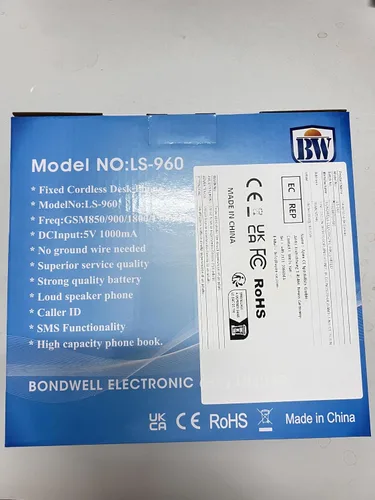 Vista 2 de Teléfono de escritorio GSM inalámbrico - Quadband, función SMS
