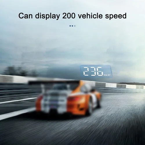 Vista 7 de Head Up Display, HUD GPS universal para coche, interfaz USB del velocímetro, velocidad, dirección de conducción, sobrevelocidad, código de falla