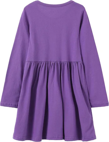 Vista 4 de Vestidos Gilrs para niños pequeños a rayas