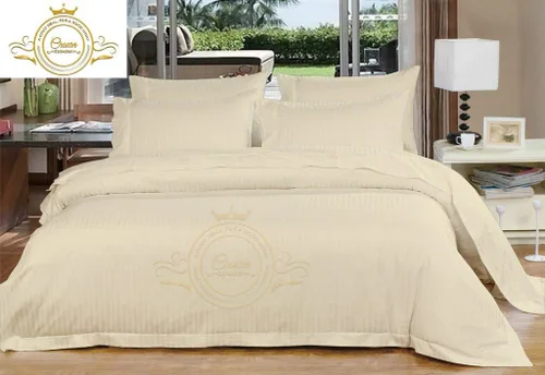 Vista 15 de Corona Collection Hotel beddings 600-thread-count Juego de sábana 100% algodón egipcio, 4 pieza Fit hasta 12" Deep Pocket todo Damask rayas elástica