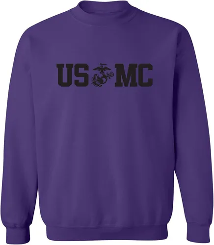 Vista 6 de zerogravitee USMC Eagle Globe Anchor - Sudadera con cuello redondo Real