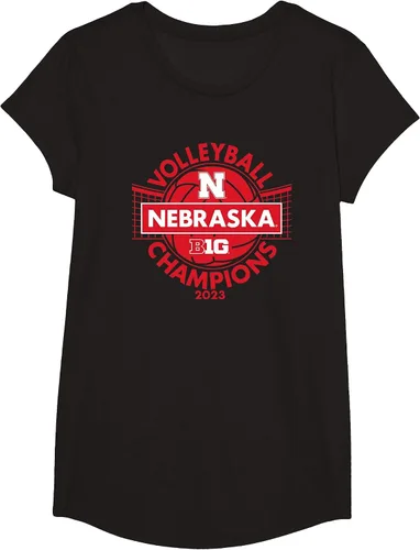 Vista 22 de Nebraska Cornhuskers Big Ten Champs 2023 Women's Volleyball T-Shirt