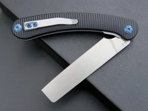 Vista 5 de Eafengrow EF939 cuchillo plegable de bolsillo con hoja de acero D2 y mango G10; cuchillo plegable de bolsillo EDC para supervivencia en camping y al