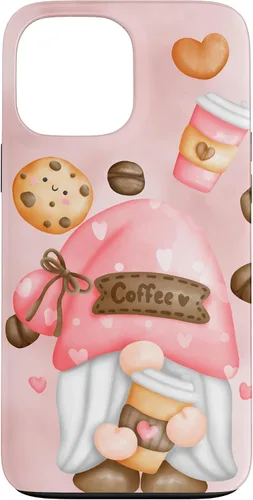 Vista 24 de Cute Coffee Gnomie for Garden Gnome Lovers and Gardener Case for iPhone 17