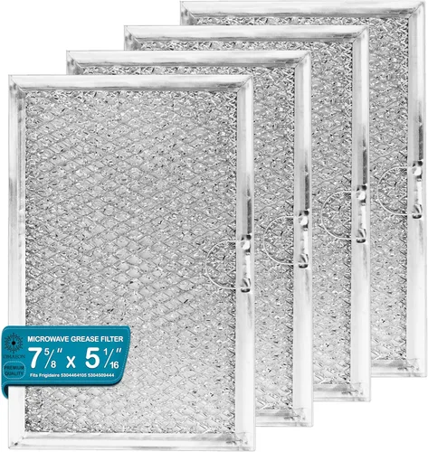 Vista 7 de Frigidaire 5304464105 5304509444 5304478913 Reemplazo del filtro de grasa para microondas – Paquete de 2 pantallas de malla de aluminio de 5-1/16 ″