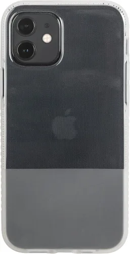 Vista 4 de BodyGuardz Funda Stack de protección contra impactos de 10 pies compatible con el iPhone 12 Mini (dos tonos transparentes)
