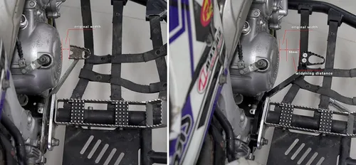 Vista 2 de Palanca de pie de embrague de bloqueo del pedal del freno trasero para Yamaha Raptor 700 2006-2022, sustituye a 1PE-F7211-00-00, 1S3-27211-00-00
