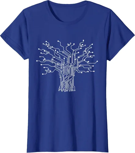 Vista 57 de Electronics Technician Binary Tree - Electrical Engineer T-Shirt Asphalt Grey