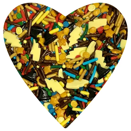 Vista 23 de COOL MOM SPRINKLES Chispitas Azules y Amarillas (4 oz.) – Chispitas Temáticas de Cumpleaños para Decorar Pasteles, Cupcakes, Galletas y Postres