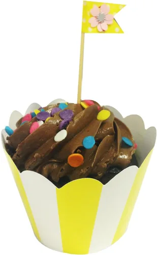 Vista 6 de AllyDrew Envolturas para cupcakes de tamaño estándar (juego de 20), color negro